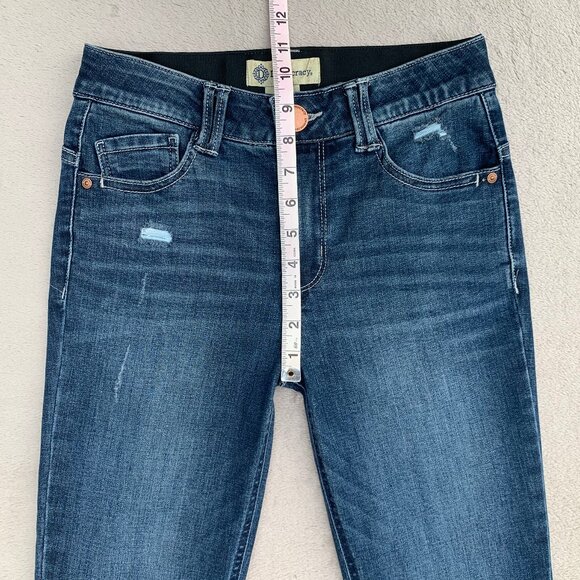 Democracy Women's Boot Cut Jeans - Dark Blue - Picture 12 of 14